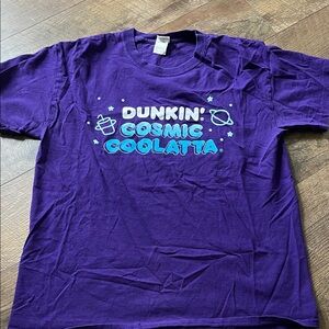Dunkin Cosmic Coolatta Purple Graphic Tee